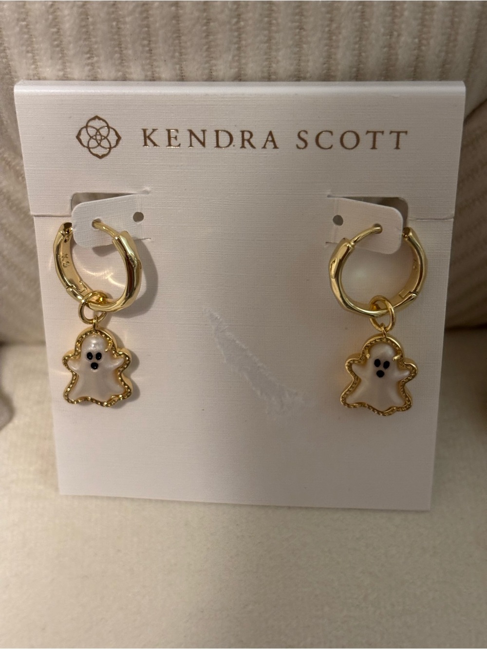 Kendra Scott Women’s ' Gold Ghost Hoop Earrings - White